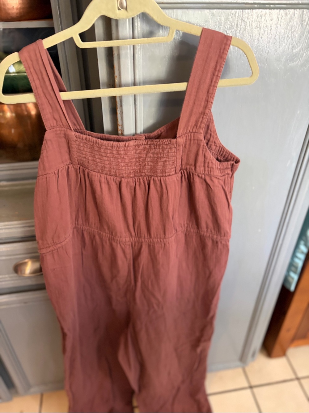 Old Navy Brick Red Cotton Wide-Leg Jumper - Picture 8 of 8